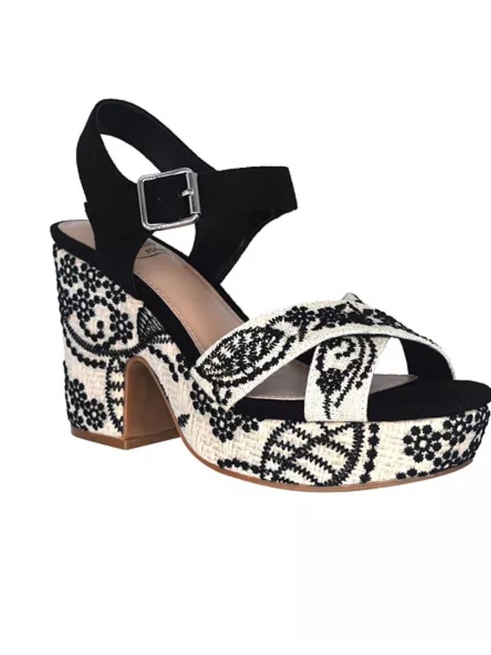 Women's Ozella II Embroidered Platform Sandals Size 8